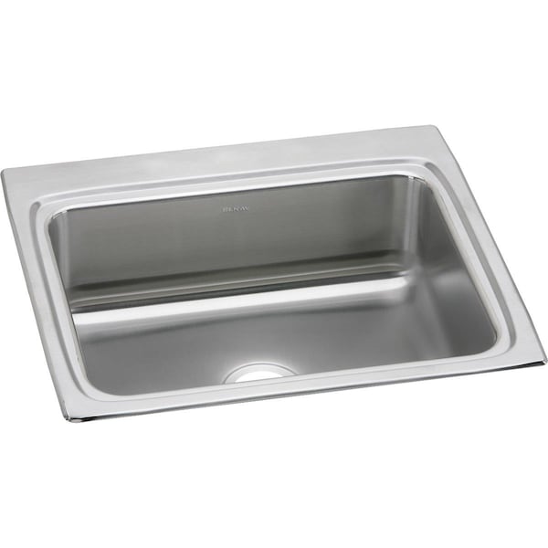 Lustertone Ss 25X22X8.1 Single Bowl Drop-In Sink With Quick-Clip